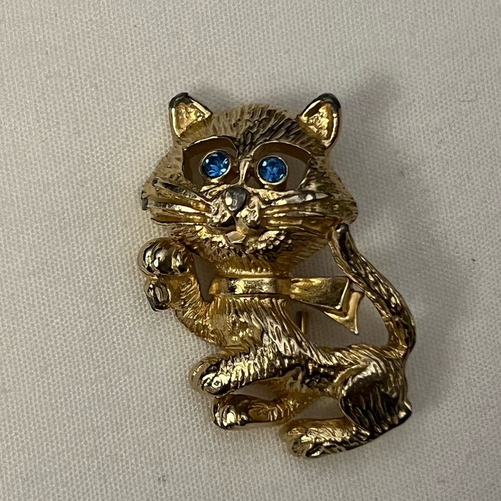 Vintage Cat Brooch